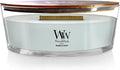 WoodWick Magnolia Birch Holiday Candle Gifts for Women and Men, 16 oz Ellipse Candle with Crackling Wick