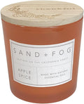 Sand + Fog Scented Candles - Apple Spice - Additional Scents and Sizes - 3 Wicks 100% Cotton Lead-Free - Luxury Air Freshening Jar Candles - Perfect Home Decor - 21 oz