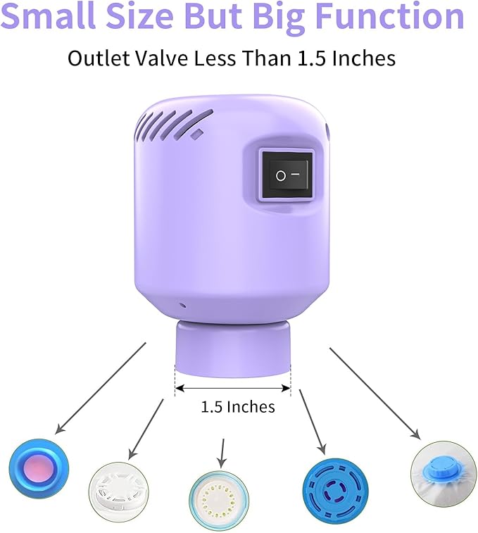 Vacuum Pump for Storage Bags Electric Pump for Vacuum Storage Bags Space Saver Bag Portable Electric Pump