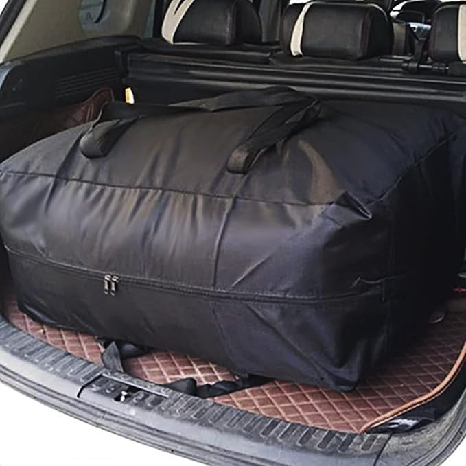 Extra Large Storage Bag for Moving Travel Bag Waterproof Large Moving Bag with Double Zippers and Reinforced Handles Large Capacity Duffle Bag for Moving Traveling Home Storage Packing, 2X160L, 39.37