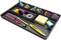 1" Height x 14" Width x 9" Depth Black Plastic Desk Drawer Organizer (1 Organizer) - BOS-DEF38104