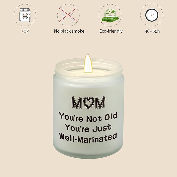 Vanilla Coconut Candles - 7oz, Perfect Birthday & Mothers Day & Thanksgiving & Christmas Gifts for Mom from Daughter & Son