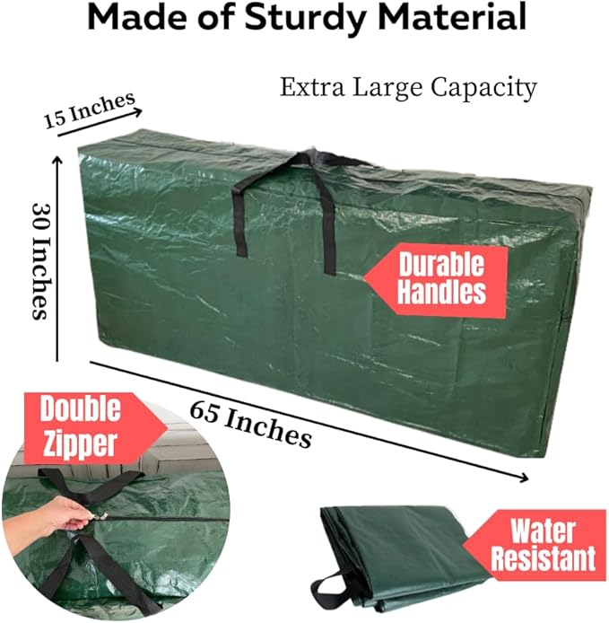 Evelots Extra Large Packing Bags for Moving - 5.5 Feet Long Storage Totes for Space Saving with Zippers & Carrying Handles for Camping, Garage, Outdoor Patio Cushion, Comforters Storage Bags