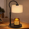 Ruiever Candle Warmer Lamp,Adjustable Height with 2 Bulbs，Linen Candle Lamp with Dimmer & Timer, Flameless Fragrance Diffuser for Scented Wax Melts, Mothers Day and Birthday Gifts for Home, Office
