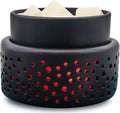 VICTORIA AROMA Cearmic Wax Melt Warmer - 7 Colors Changing LED Light Candle Wax Warmer for Scented Wax, Electric Fragrance Wax Melter for Home, Office, Bedroom Decor, and Gifts