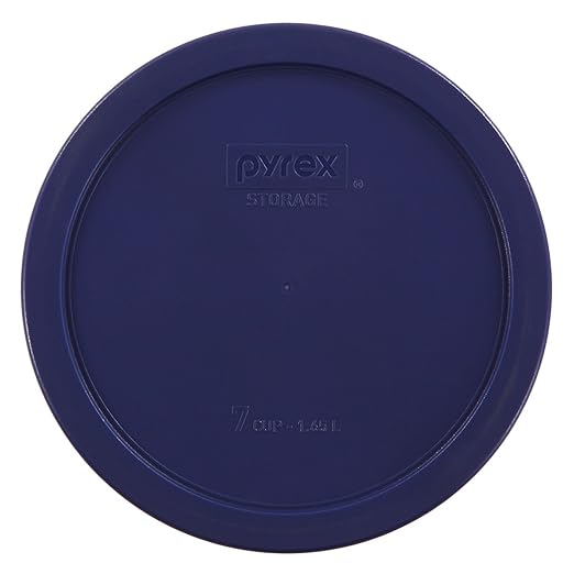 Pyrex Simply Store 14-Piece Round Glass Food Storage Set, Blue Made in the USA