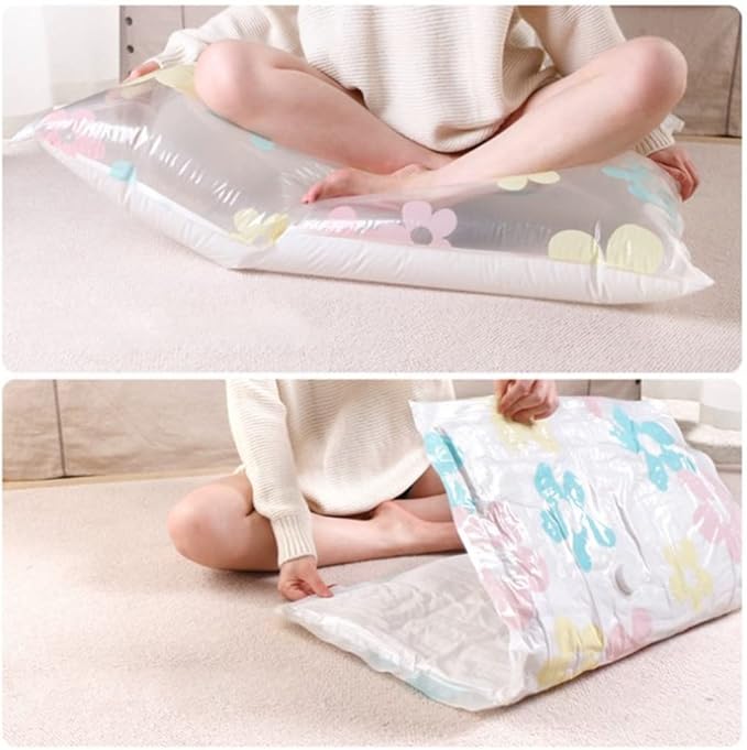 Vacuum Bstorage Bhome Organizer Foldable Clothes Organizer Seal Compressed Travel Saving Bpackage with Hand Pump/Multicolor/60 * 40Cm*10Pcs