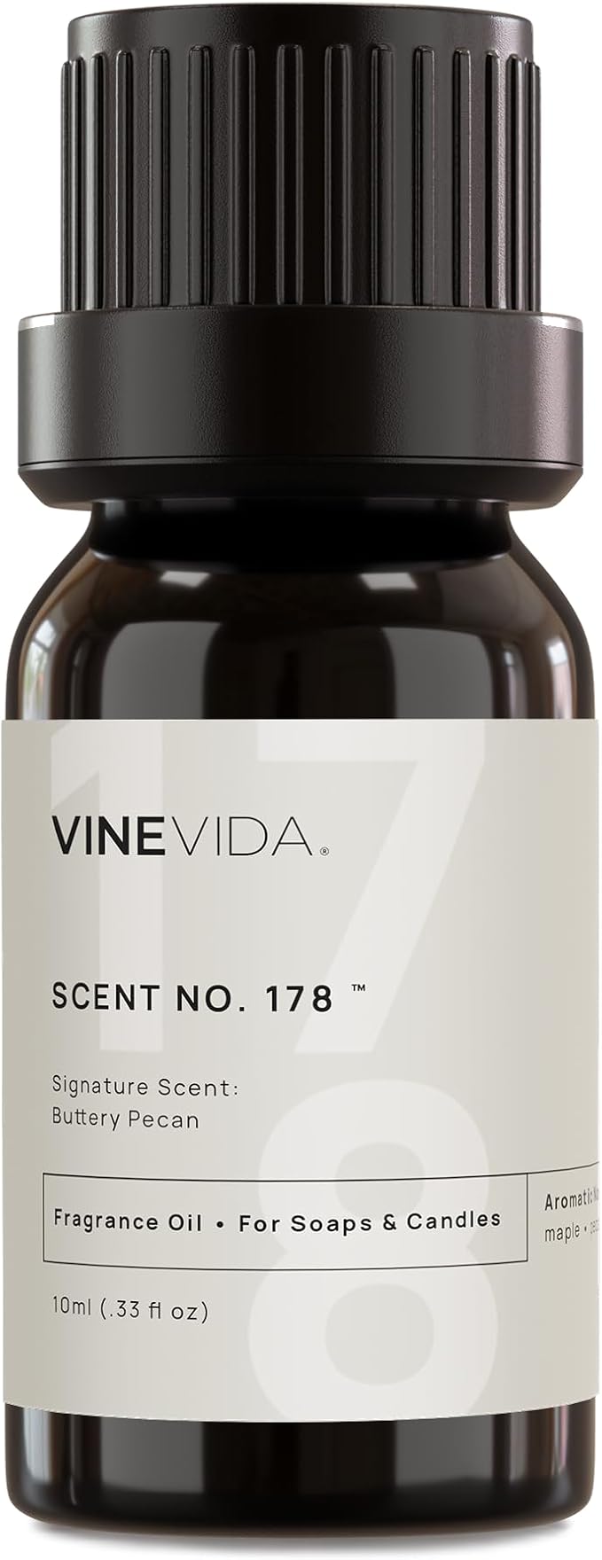 VINEVIDA [10ml] Buttery Pecan; Fragrance Oil for Candle Making and Soap Making - Premium Candle Scents for Soy Candles