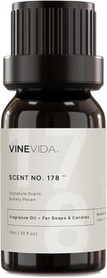 VINEVIDA [10ml] Buttery Pecan; Fragrance Oil for Candle Making and Soap Making - Premium Candle Scents for Soy Candles