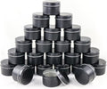 EricX Light Candle Tin 24 Piece, 4 oz, for Candle Making, Black