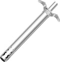 Easy Grip Premium Waterproof Stainless Steel Matt Finish Regular Gas Lighter for Gas Stove, Restaurants & Kitchen Use - Silver Matte