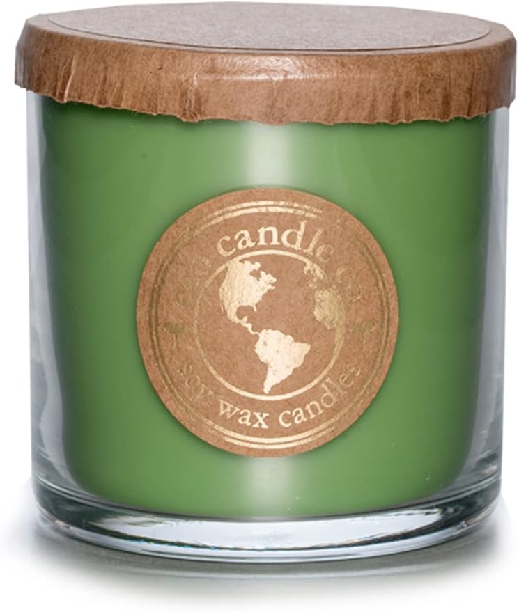 ECO CANDLE CO. Recycled Candle, Caramel Apple, 6 oz. - Scents of Granny Smith Apples and Creamy Caramel - 100% Soy Wax, No Lead, Kraft Paper Label & Lid, Hand Poured, Phthalate Free, Midwest Soybeans
