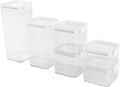 Home-Complete Food Storage Containers - 6-Piece Containers with Lids Set for Pantry Organization and Storage - Dry and Liquid Friendly Bins by Classic Cuisine