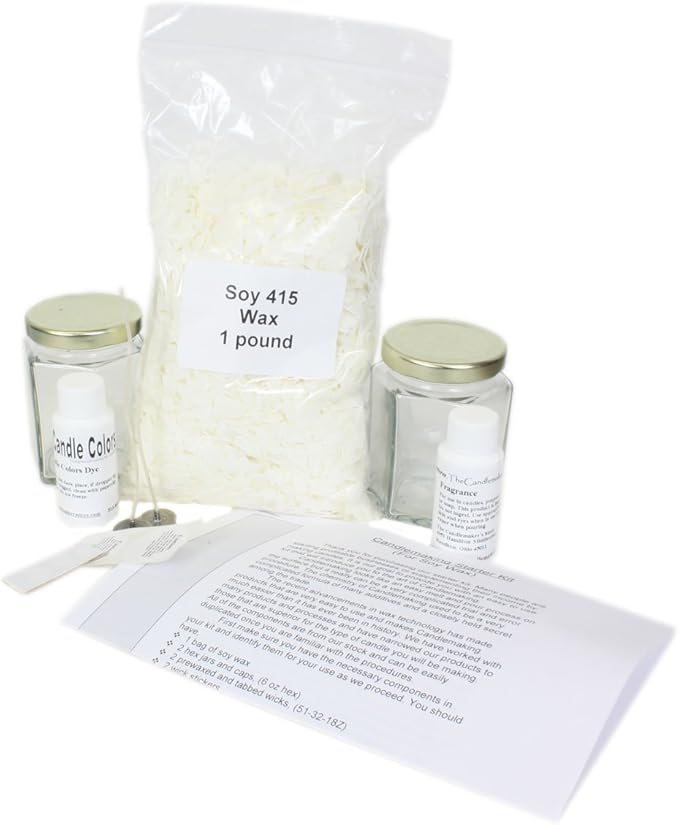 The Candlemaker's Store Complete Soy Candle Starter Kit Fragrance Options: Cinnamon Stick