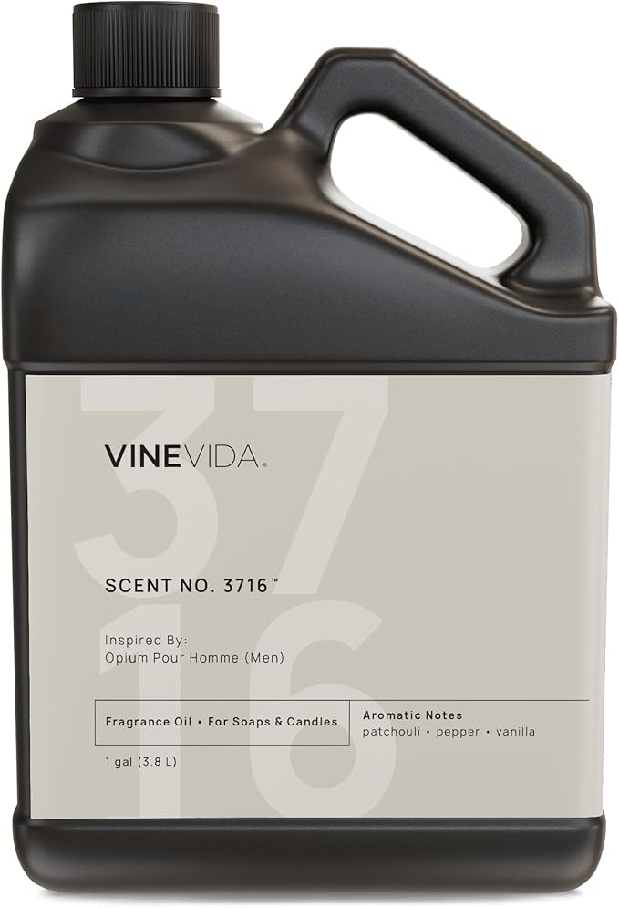 VINEVIDA [128 Oz] Inspired by: Opium Pour Homme (Men); Fragrance Oil for Candle Making and Soap Making - Premium Candle Scents for Soy Candles