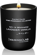 M&SENSE Natural Soy Candle| Lavender Vanilla | 5.3 oz | Mini Spring Scented Candles for Relaxation, Valentines Day Gift, Home Décor | for Bedroom, Office, Party Small