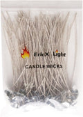 EricX Light 100 Piece 8 inch Soy Wax Candle Wick, Cotton and Paper Interwoven core, Large, for Candle Making, Candle DIY