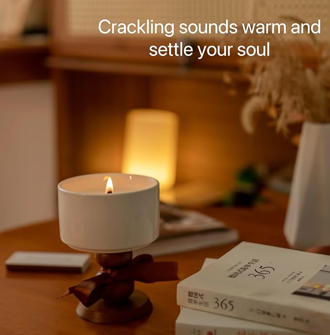 200 Sets Double-Layered Wooden Candle Wicks and Stands 5.1 X 0.5 Inch Natural Candle Wood Wicks Wooden Wicks Wood Wicks for Candles Making,Wooden Candle Wick with Base and Stickers
