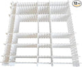 JSF Drawer Dividers,12.7' x 2.7' Kitchen Drawer Organizer Set of 12 Adjustable Drawer Dividers Organizer Separator for Clothes Makeup Storage of Dresser, Desk & Dresser in Bathroom, Bedroom (White)