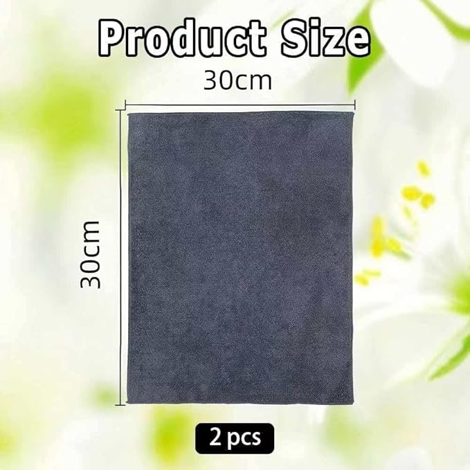 Car Interior Suede Cleaning Towel for Sonata SEL 2024, Ultra Soft High Absorbent Lint Free Scratchless Auto Detail Cloth Grey,XS30cm×30cm
