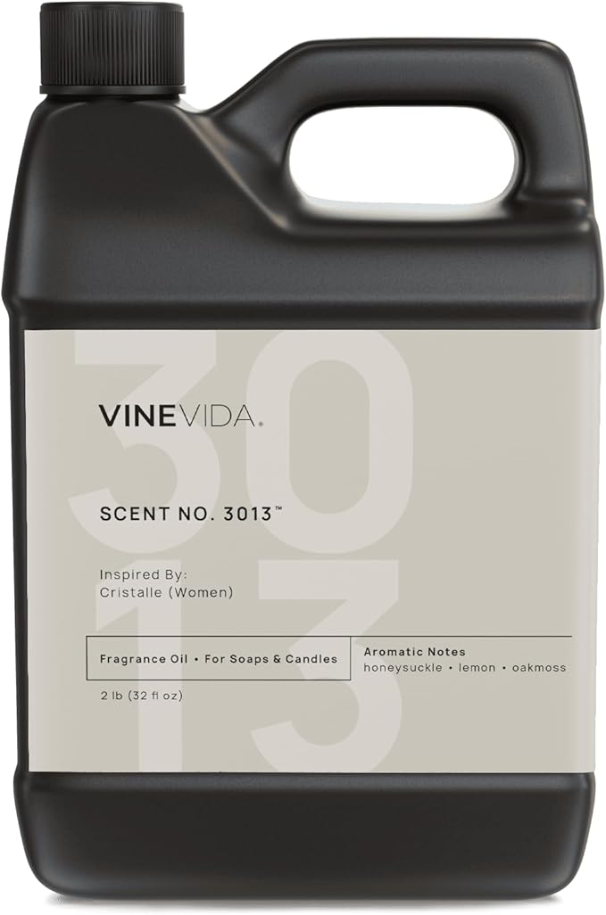 VINEVIDA Scent NO. 3013 Fragrance Oil - 32oz (2lbs) - Inspired by: Cristalle (Women); Candle Fragrance Oil for Soy Candles - Soap Making Scents