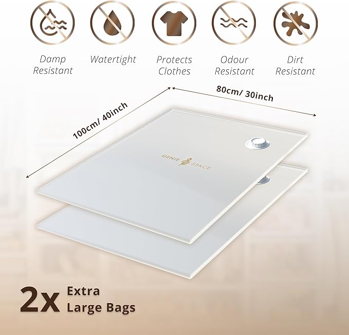 Genie Space - Premium Bags - Extra Large - 2 Pack