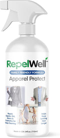 RepelWell Apparel Protect (24oz) Stain & Water Repellent Spray – Non-Toxic, Eco-Friendly, Pet-Safe Sprays for Clothing & More