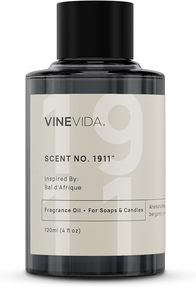 VINEVIDA [4 Oz] Inspired by: Bal D'Afrique; Fragrance Oil for Candle Making and Soap Making - Premium Candle Scents for Soy Candles