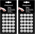 48 Dots White Taper Candle Holders Adhesive candl Grips Small Candle Accessories Inserts-Adhesive, Accessori Candles Wax Sticky Dots (48)