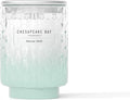 Chesapeake Bay, 8oz Marine Drift Scented Candle, Mood Evoking Fragrance, Textured Sea Glass-Inspired Jar, Premium Soy Blend Wax with Essential Oils, Coastal Fragrance for Home Décor or Gifting