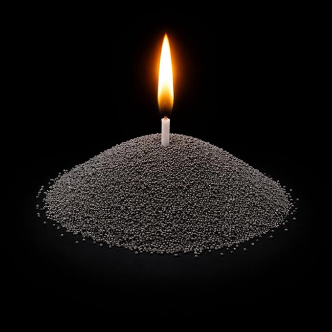 Sand Wax Candle Making Kit – 5 Wooden Wicks & 15 Cotton Wicks, 500 g Premium Fragrance-Free Sand Wax (Stone Ash)