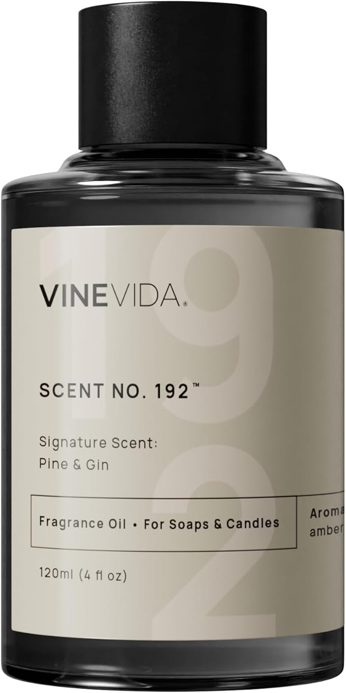 VINEVIDA [4 oz] Scent Pine & Gin; Fragrance Oil for Candle Making and Soap Making - Winter & Holiday Oils