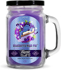 Blueberry High Pie Candle – Odor Eliminating, Strong Scent – Blueberry Pie with Baked Pastry – Long Lasting 90 Hour Burn – Large 12oz Mason Jar – Made in USA – Beamer Candle Co.