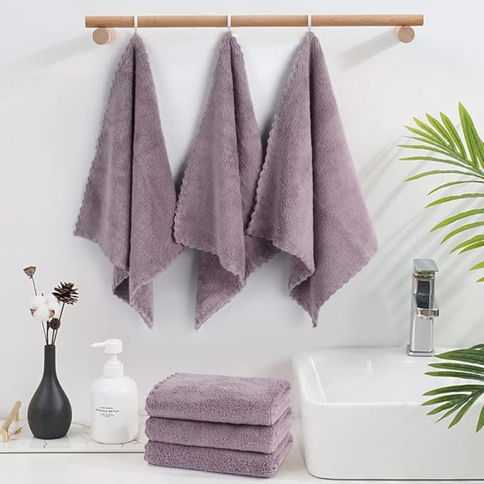Microfiber Face Cloth Reusable Makeup Remover Facial Cleansing Towel Ultra Soft Face Washcloth 12inchx12inch