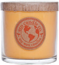 ECO CANDLE CO. Recycled Candle, Citrus Squeeze, 6 oz. - Scents of Orange, Tangerine, Grapefruit, Lemon, & Lime - 100% Soy Wax, No Lead, Kraft Paper Label & Lid, Hand Poured, Midwest Grown Soybeans