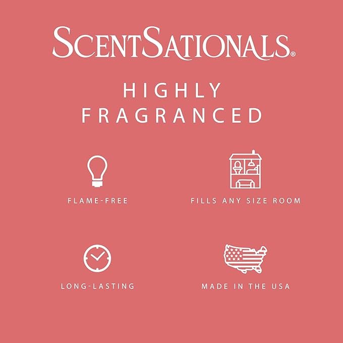 Scentsationals Wax Melts, Wax Cubes Strong Scent - Fruit Collection Watermelon Sugar - Long Lasting Scented Wax Melts for Warmer, 10oz (24-Cubes)