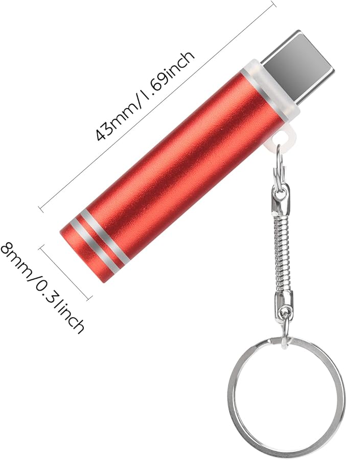 Blowing it II Electric Lighter USB C, Windproof Lighter for Phone, Plug in Phone and Blow to Work, No Need Charging, ONLY for Smart Phone with USB-C Port【Red 1pcs + Black 1pcs】