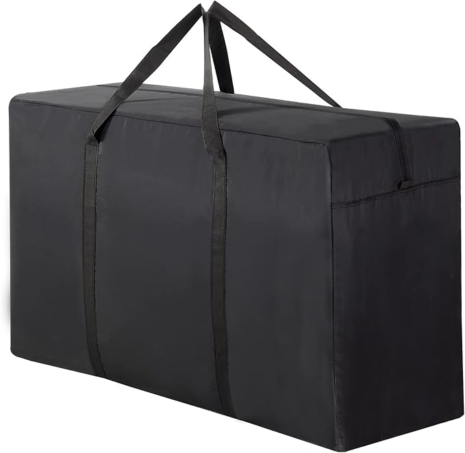 SANSAM Extra Large Heavy Duty Moving Bag,Waterproof Duffle Bag with Zippers,Oxford Cloth Storage Tote Bags for Travelling,College Dorm, Space Saving