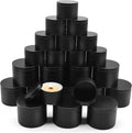 24-Pack Candle Tins, 12pcs 8oz + 12pcs 16oz Candle Jars for Making Candles, Bulk Empty Candle Containers for Making Candles - Black