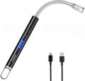 Castelar Electric Candle Lighter with Long Flexible Neck, USB Rechargeable Arc Lighter with Safety Lock for Candle, BBQ, Camping, Housewarming, and Birthday Gifts