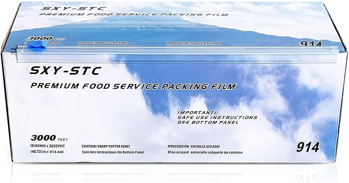 18 Inch x 3000 Feet Plastic Cling Wrap