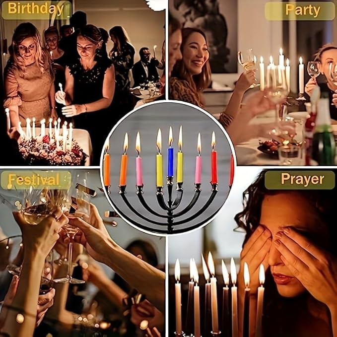 100 Pack 4 Inch Multi-Colored Spell Chime Candles-Assorted Color Chime Candles Taper Candles,Mini Taper Candles for Rituals, Prayer, Birthdays, Meditation, Altar, Spells, Chime Candles-10 Colours