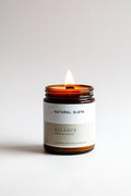9 oz Beeswax Candle with Pure Essential Oils, Non-Toxic, Made Safe® Certified, Wooden Wick, Clean Burning (Balance)