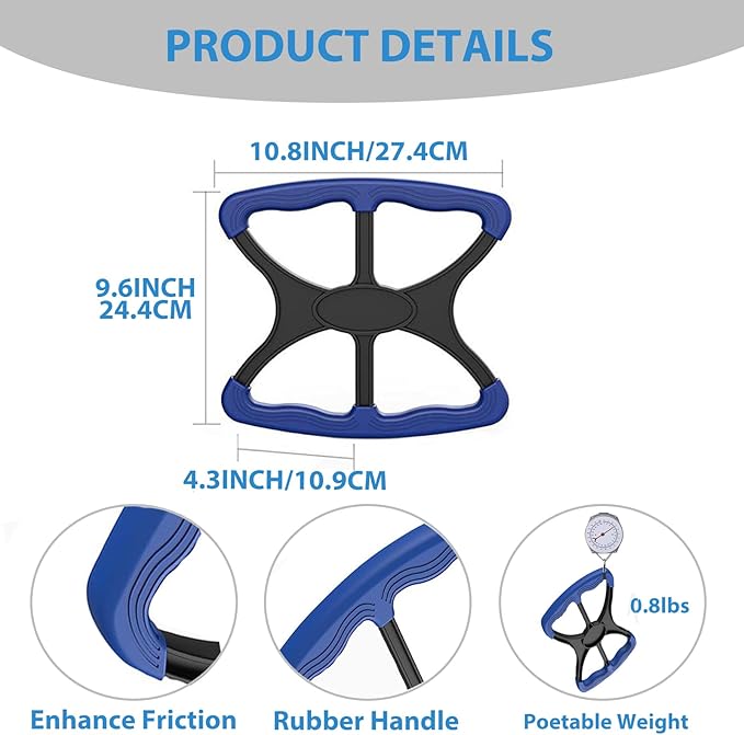 10.8" Standing Aid and Handicap Bar with Non Slip Handles Fall Assist Devices 450 Lbs Weight Capacity, Portable Mobility for Elderly Senior Patients, Disable and Caregivers