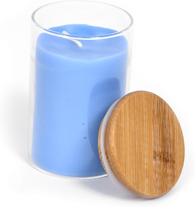 BeeTheLight Beeswax Jar Candle - 100% Pure USA Bees Wax in Glass Container - All Natural Light Honey Scent