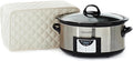 Covermates Keepsakes Slow Cooker Cover – Quilted Electric Appliance Protector for Kitchen Counter Storage – Dust & Stain Resistant – Washable Slip-On Design, Cream