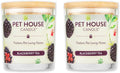 Pet House Candles, Scented Pet Friendly Candles, Clean Burning Plant-Based with a Natural Fiber Wick - BlackBerry Tea, 9 oz, 2 Pack