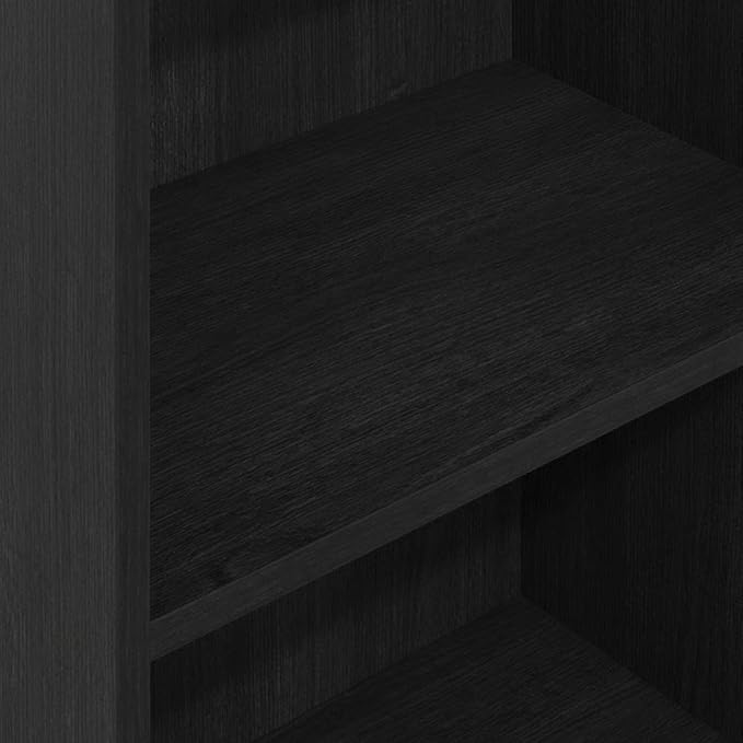 Furnifact Blackwood 4-Tier Open Shelf Bookcase, Sturdy Wood Construction, Modern Design, Suitable for Living Room, Office, and Library Storage