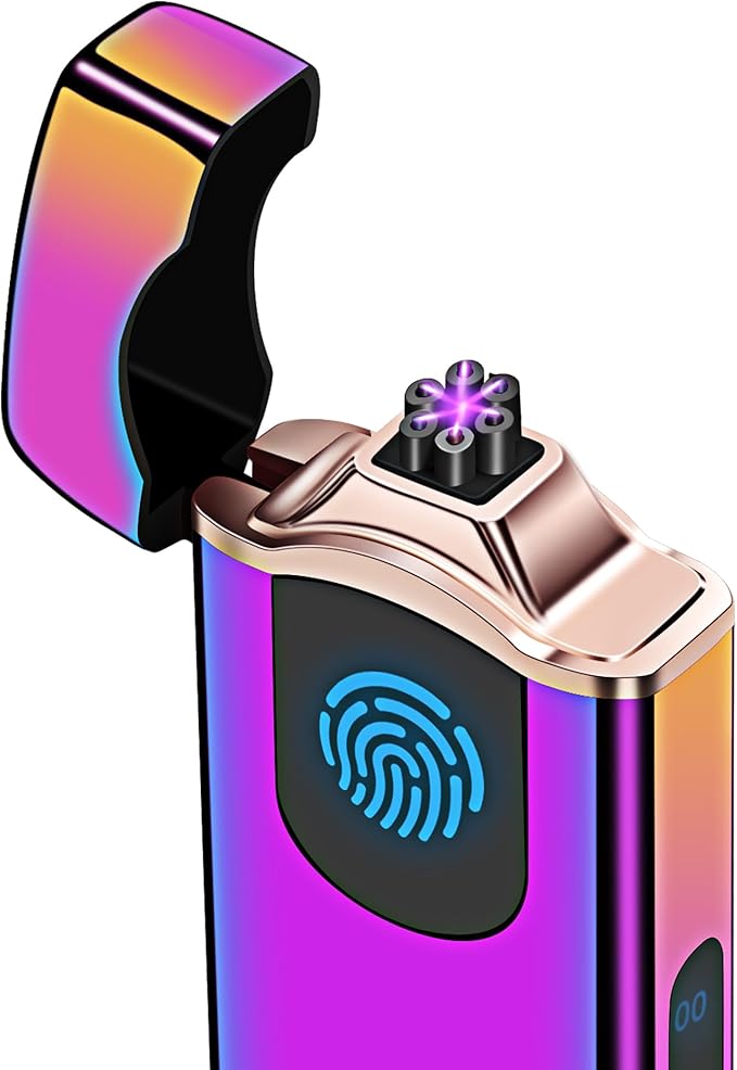 Triple Arc Plasma Lighter 500 mAh Battery USB Rechargeable Windproof Cool Lighter (Colorful)