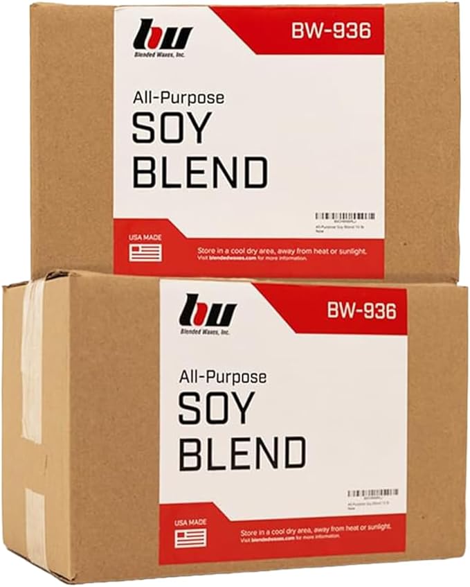 Blended Waxes, Inc. All-Purpose Soy Wax for Candle Making, Premium Soy Candle Wax, Ideal for Pillar, Melts/Tarts, and Container Candle Making, 20 lb Pack